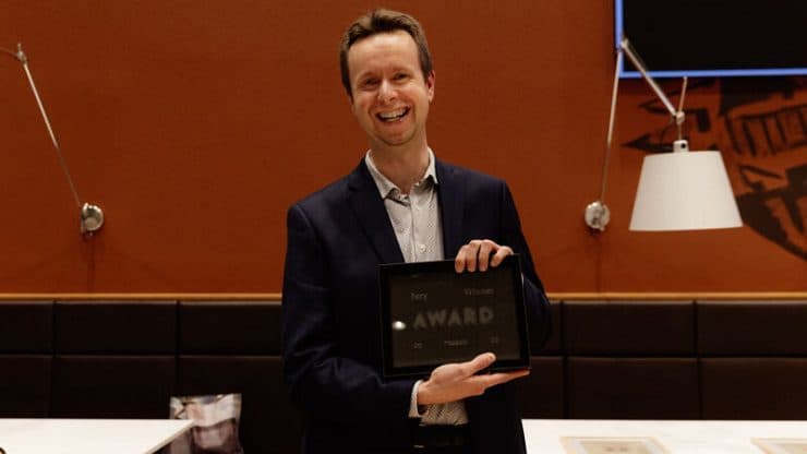 Wiebrand Kout, founder of Elestor receives the Jury and Audience Award