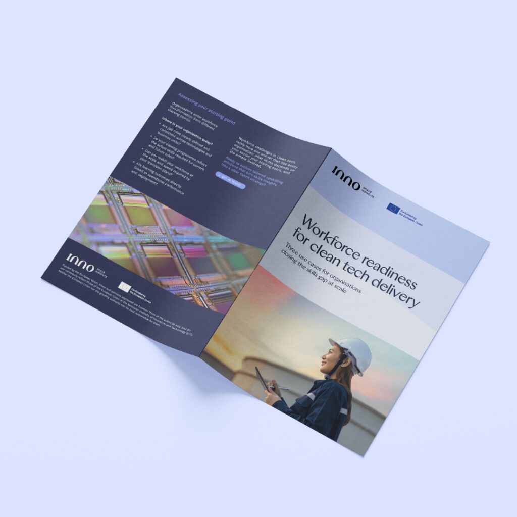 Downloadable case study banner highlighting real-world lessons, workforce strategies, and organisational readiness for scaling clean tech operations.