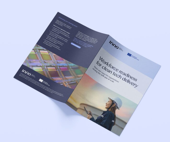 Downloadable case study banner highlighting real-world lessons, workforce strategies, and organisational readiness for scaling clean tech operations.